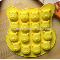 DIY animal Mold Tray Silicone Homemade Cake mold bear Shaped chocolate Mold/animal shape silicone mould