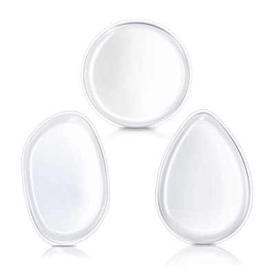 Clear silicone Makeup Blender Sponge Applicator Gel Foundation Puff